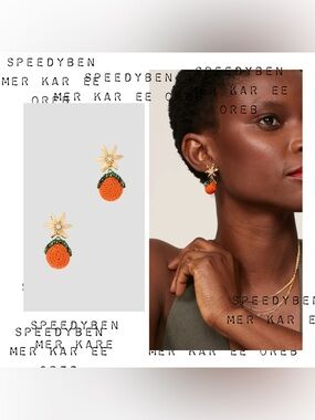 Mignonne Gavigan Positano Orange Earrings